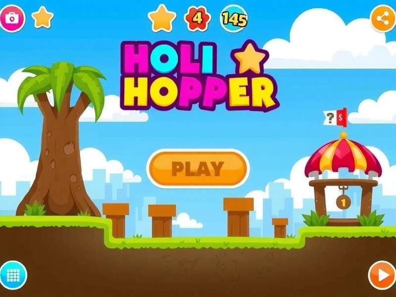 Holi Hopper Colorful Gameplay Holi Hopper Game Screenshot
